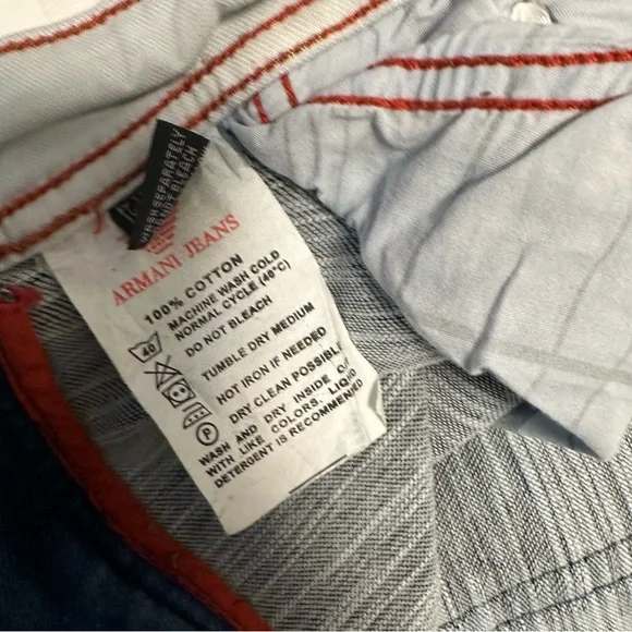 Armani jeans Blue Straight Jeans - Picture 7 of 9